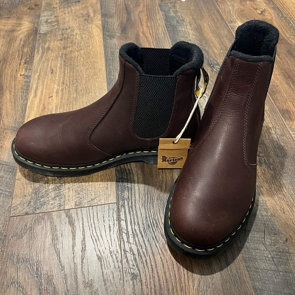 Dr. Martens Dark Brown Leather Chelsea Boots